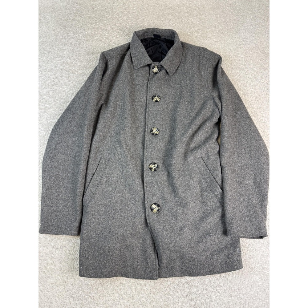 Oakley Coat Mens Medium Wool Blend Button Up Classic Jacket Outerwear Modern